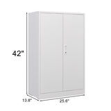 ZNTS Metal Storage Cabinet with Locking Doors and Adjustable Shelf, Filing Storage Cabinet , W124757865