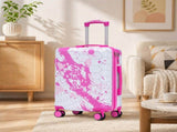20 Inch PC Spinner Wheel Luggage, Carry on Suitcase, With Printed pattern and Combination Lock W2787P487163