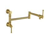 Wall mounted Filler Faucet, Modern Brass Filler Two-Attachment Wall Mount Folding Kitchen W2287P184459