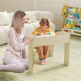 kids furniture set with 1 kids table and 1 chair White 51493923