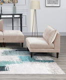 Beautiful Blush Pink Armless Chair Morgan Fabric 1pc Chair Pillow Soft Cushion Wood Legs Living Room B011P278578