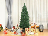 5ft Slim Pencil Christmas Tree - Space-Saving Design for Small Corners, 220 Realistic PVC Branches 72369456