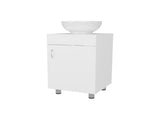 FM FURNITURE Loli Bathroom Vanity with Integrated Sink, White B128P293885