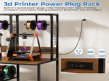 Double 3D Printer Stand with Filament Storage, Heavy-Duty Metal Frame Dual 3D Printer Table 30529476
