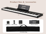 88-Key Velocity-Sensitive Digital Piano, 124.4624.136.35 cm French DREAM Audio Source Keyboard 00753619
