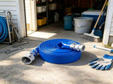2" x 100ft Blue PVC Backwash Hose with Clamps, Camlock & Aluminum Fittings, Fits Various Pumps for 19742234