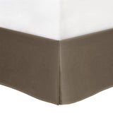 7 Piece Faux Suede Comforter Set Brown Queen B03596967