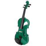 ZNTS New 4/4 Acoustic Violin Case Bow Rosin Green 31954784