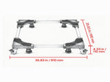 Fridge Stand Mobile Base, 27.5-35.4" Expandable Mobile Base with 8 Locking Twin Wheels & 4 Brakes, 80332359
