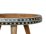 Artisan Furniture Solid Wood Small Dotted End Table B182P280769