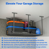 ZNTS 4 ft. x 6 ft. Overhead Garage Storage Rack Heavy Duty Metal Garage Ceiling Storage Racks 77090397