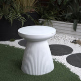 Decorative Garden End, 18.1" H Modern Heavy Duty Patio Sturdy Faux Terrazzo Accent Side W2734P194120