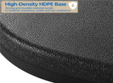 53L 4-Piece Fillable Cantilever Umbrella Base, Heavy-Duty HDPE, Black 56458687