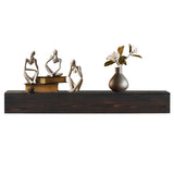60" Rustic Wood Fireplace Mantel,Wall-Mounted & Floating Shelf for Home Decor W1390111301