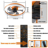 Ceiling Fans with Lights Dimmable LED Embedded installation of thin modern ceiling fans W1340120481