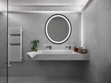 24inch Bathroom Led Classy Vanity Mirror with focused backplane,Black aluminum alloy frame,High W1992P210838