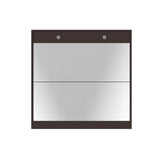 Mirror Shoe Cabinet with 2 Tier Drawers, Mirror Shoe Rack With 1 Drawer Storage, Mirror Shoe W760P206336