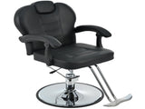 Classic Reclining barber Chair Salon Chair for Hair Stylist with Heavy Duty Hydraulic Pump, 360&deg 19137300