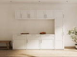 Stackable Wall Mounted Storage Cabinet, 15.75" D x 15.75" W x 70.87" H, White W33167273