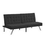 WOOD FRAME, STAINLESS LEG, FUTON, SOFA BED BLACK W2297P247597