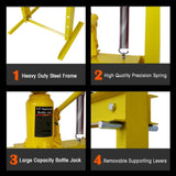 Hydraulic Shop Press ,12-Ton Capacity , Floor Mount ,with Press Plates, H-Frame Garage Floor Press, W465P146709