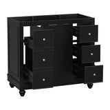 36" Black Bathroom vanity N729P179571B