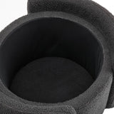 Cozy Boucle Storage Ottoman Stylish Comfort with Hidden Storage, Grey N769P199879G