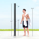 Solar heated shower 37052198