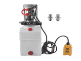 6 Quart Double Acting Hydraulic Pump 12V Replacement for Dump Trailers SAE6 80977260