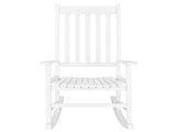 68.5*86*115CM Square Wooden Rocking Chair White 67747455