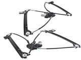 Front Left Right Window Regulator with Motor Fit for 2016-2024 Tesla Model X Sport Utility 2Pcs 14117408