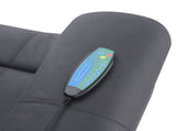 Domana Dark Blue Polished Microfiber Power Nirion Recliner with Lift, Heating& Massage Chair B2726P242436