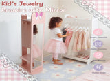 Pink, bow-themed, MDF painted finish, 1-door, 1-shelf, rotatable base, 98506824
