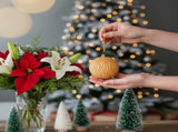 6PCS Set 3.9" Glass Christmas Ball Ornaments Shimmering Hanging Decorations for Holiday Tree & Party 58156955