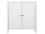 Double Doors Bathroom Cabinet White 91618013