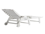 195*75.5*33cm HDPE Backrest Adjustable Lying Bed White 16273252