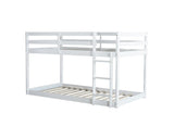 Solid Wooden , Solid Rubber Wooden Twin over Twin Loft Bed with Ladder ,Upper and Bottom Bed W504P191646
