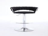 Set of 2 Bar Stools,with Chrome Footrest and Base Swivel Height Adjustable Mechanical Lifting Velvet W1249P247737