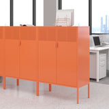 Steel lockers, adjustable laminates, side cabinets, shoe cabinets, lockers orange T3421P342804