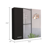 Sines Medicine Cabinet, Four Internal Shelves, Double Door -Black B20092110