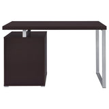 Cappuccino 3-drawer Reversible Office Desk B062P145586