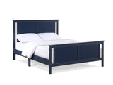 Connelly Full Bed Midnight Blue/Vintage Walnut 27512-MBL