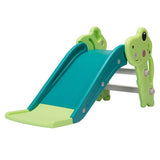 ZNTS Kids Slide, Freestanding Toddler Climber with Basketball Hoop for Indoor and Outdoor Play, Green W2181139386