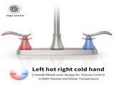Single Handle High Arc Brushed Nickel Pull Out Kitchen Faucet,Single Level Stainless Steel Kitchen T3177P277520