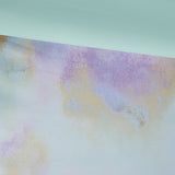 Full/Queen Watercolor Tie Dye Printed Comforter Set with Throw Pillow B03595946