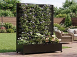 Metal Planter Box Trellis, 73"x47"x16" Metal Raised Garden Bed Trellis, Metal Planter Box W347P455026