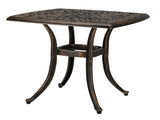 21.3inch Square Garden Cast Aluminum Table Bronze 03214144