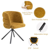 270&deg Swivel Home Office Desk Chairs Set of 2,Modern Dining Chairs, Upholstered Bedroom Chairs W757P281147