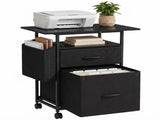 File Cabinets, Storage Cabinets for Hanging Files Letter/Legal/F4/A4 Size, Black 27726757