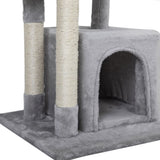 Double Level Cat Tree Stand House Furniture Kittens Activity Tower Posts Kitty Pet Play House W2181P190604